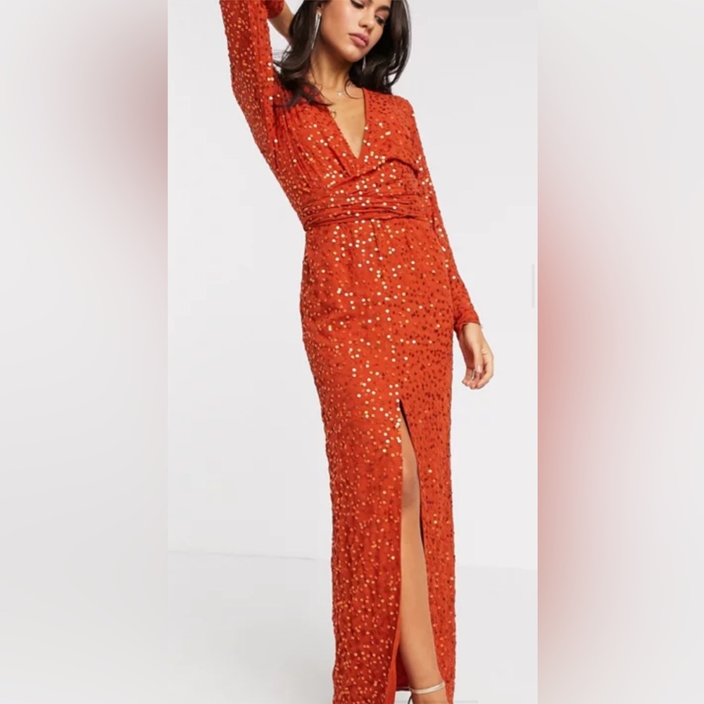 NWT ASOS Sequin Gown | multiple sizes | black tie | party dress